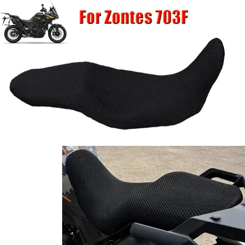 

Motorcycle For Zontes 703F ZT 703F ZT703 F Mesh Seat Cushion Cover Heat Insulation Seat Cover Protector Breathable