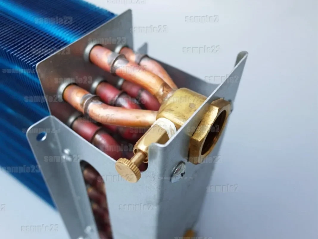 1pc New Fan Coil Surface Cooler Copper Tube Condensation Evaporator Central Air Conditioning Aluminum Foil Radiator Plumbing