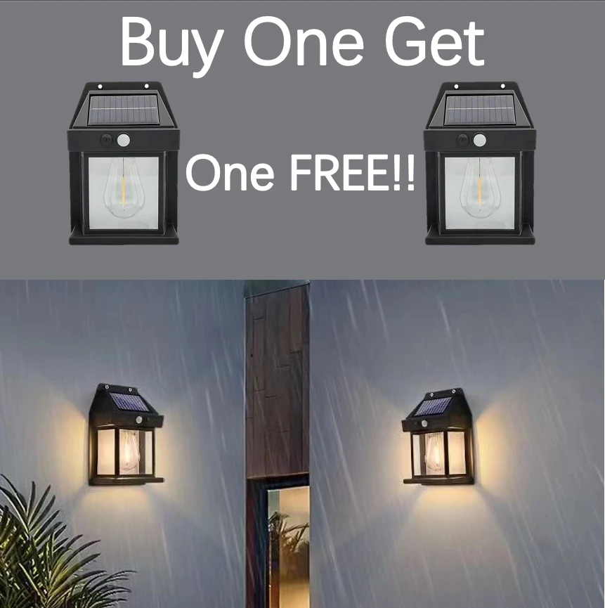 

Motion Sensor Solar Vintage Doorsiide Night LED Lamp Intelligent Wall Lamp 3Modes Waterproof Courtyard Garden Decoration Lantern