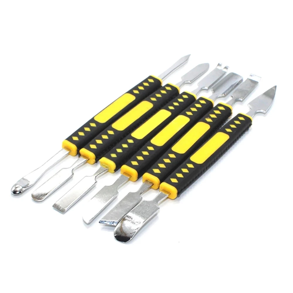 Portable Durable Metal For Phone Tablet Dual Ends Opening Scraper Kit Phone Prying Spudger Set Repair Tool Kit