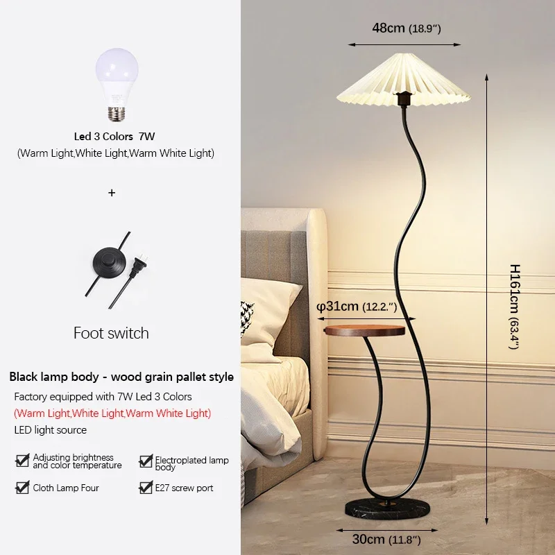 SOURA Nordic Floor Lamp Modern Art Family Iiving Room Bedroom Homestay Creativity  LED  Decorative Standing Light