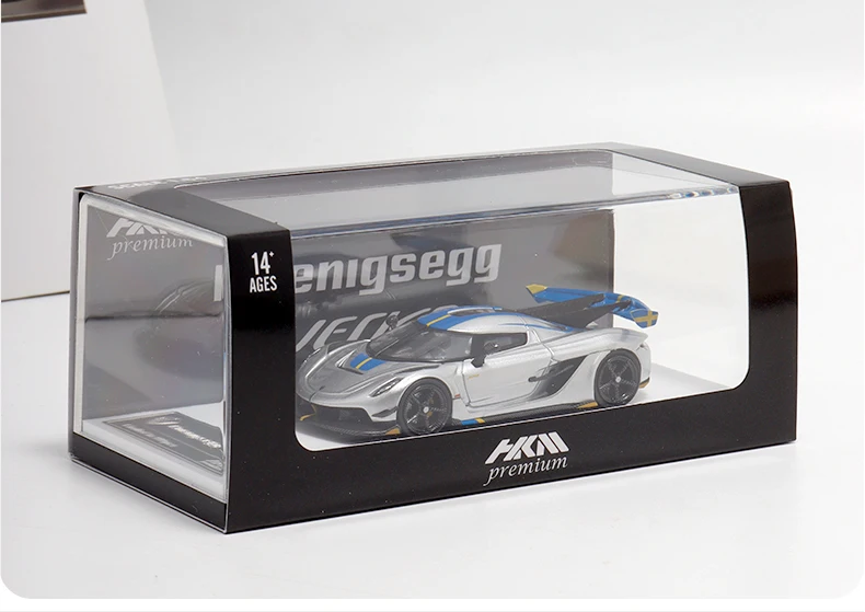 HKM Premium 1:64 Koenigsegg Jesko Attack limited edition 999 Pagani Zonda Huayra Diecast car model Toy Christmas Gift