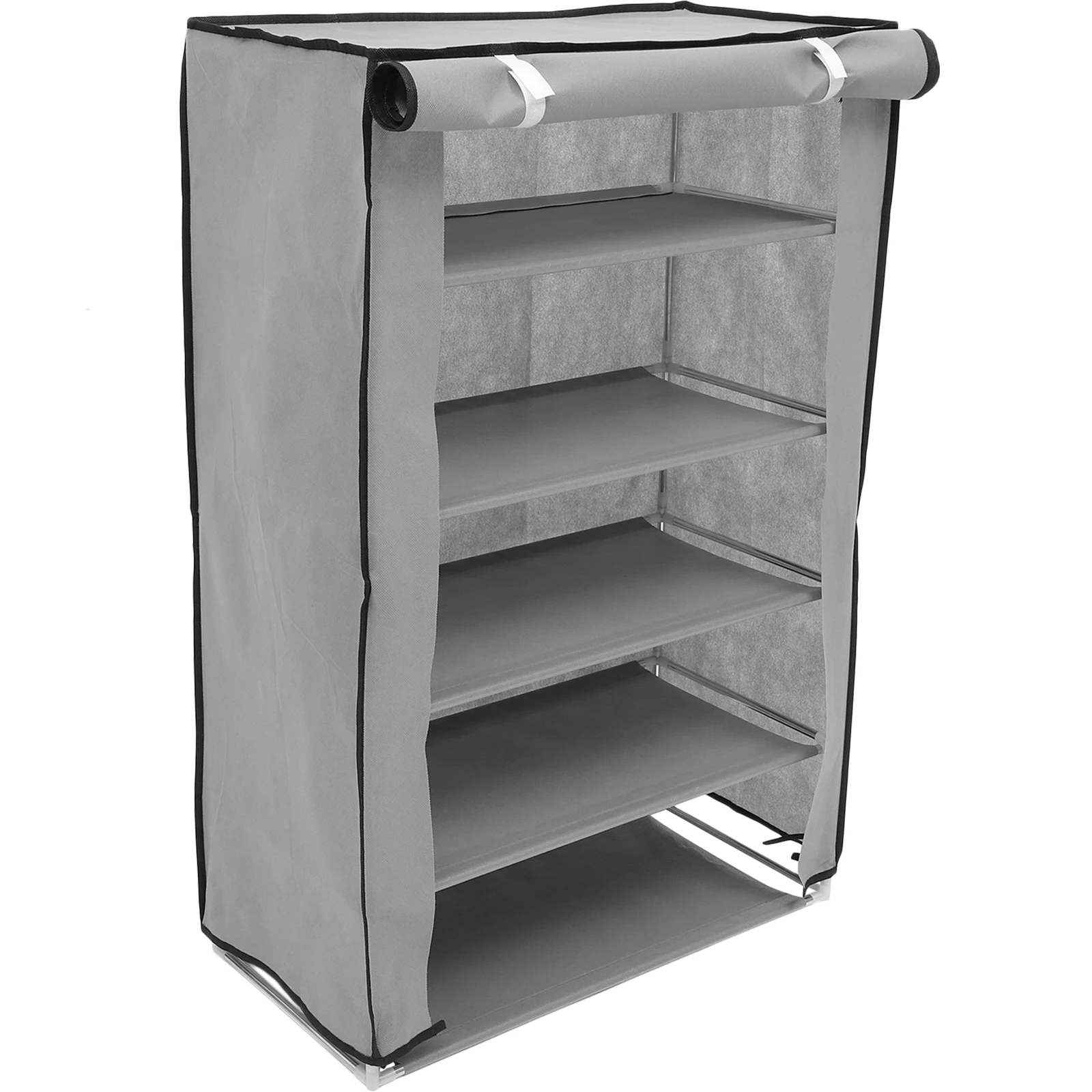

6-Tier Multi-Layer Rack Space Saving Dustproof Shoe Storage Cabinet For Dorm Home Hotel Easy Assembly Steel Frame Shoe