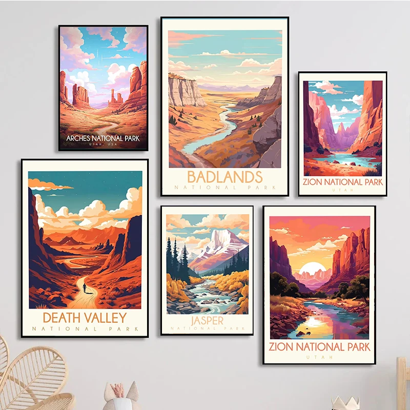 السفر الوطنية بارك الأمازون الغابات المطيرة الأراضي الوعرة وادي الموت المشارك قماش الطباعة جدار صورة فنية لتزيين غرفة المنزل #2