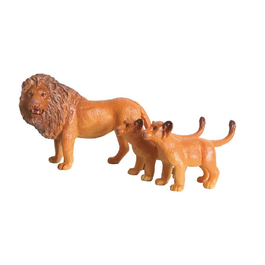 Realistic Plastic Wild Animal Tiger Model Leapard Action Figures Lion Figurines Collection Toys Playset for Kids Education Gifts