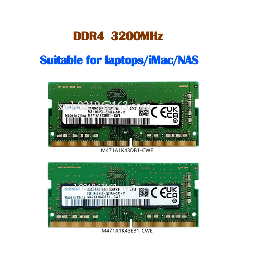 Brand New Original Spot DDR4 8G 3200MHz 1RX8 PC4-3200AA Notebook Memory M471A1K43DB1-CWE M471A1K43EB1-CWE