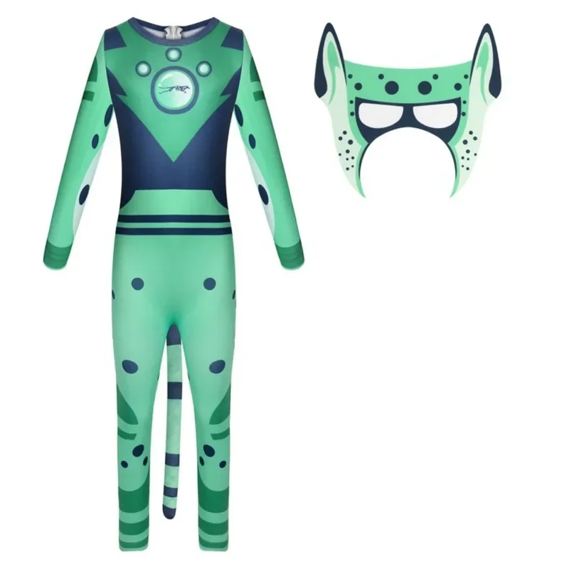 New 2025 Power Wild Kratts Cosplay Christmas Halloween Character Boys Girls Siamese Animals Brothers Play Performa 95ly