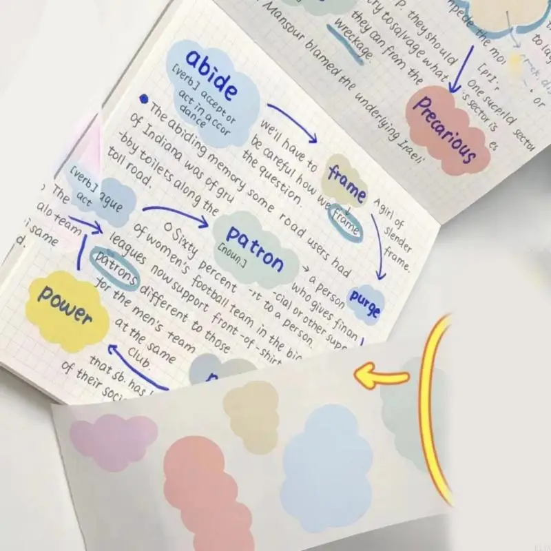 K1aa 100 листов липкие ноты бумаги вытягивают липкие ноты adheive note paper memo pad