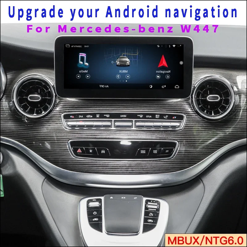 Wireless CarPlay Android Auto for Mercedes MBUX NTG6 V-Class Viano EQV W447 - Stream Netflix Spotify Prime Video Twitch Reddit i