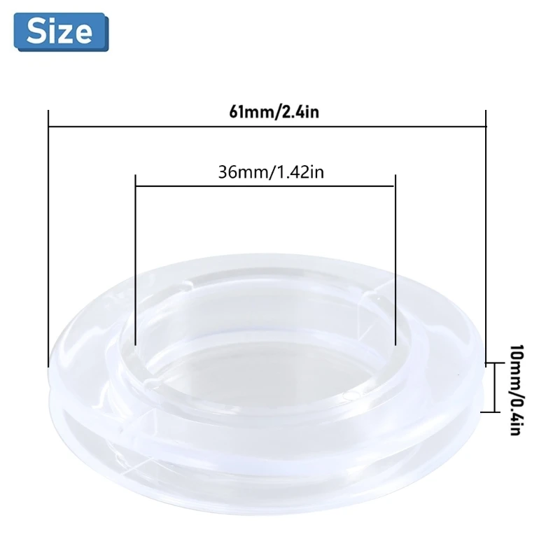 F92C Silicone Umbrella Hole Anel e para o pátio do convés do pátio ar livre (Limpo)