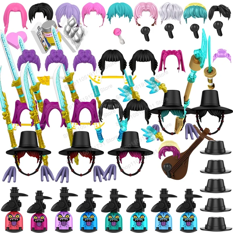 TP1049 Nouvelles figurines miniatures de chanteuse de dessin animé de film d'animation, blocs de construction éducatifs pour enfants, jouets WM6230 WM6228 WM6229