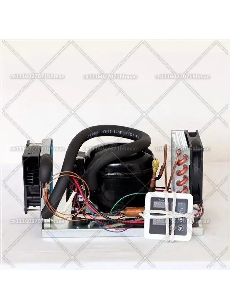 DC12V 24V compressor condenser BD25HC car refrigerator freezer marine refrigerator air-cooled refrigeration unit