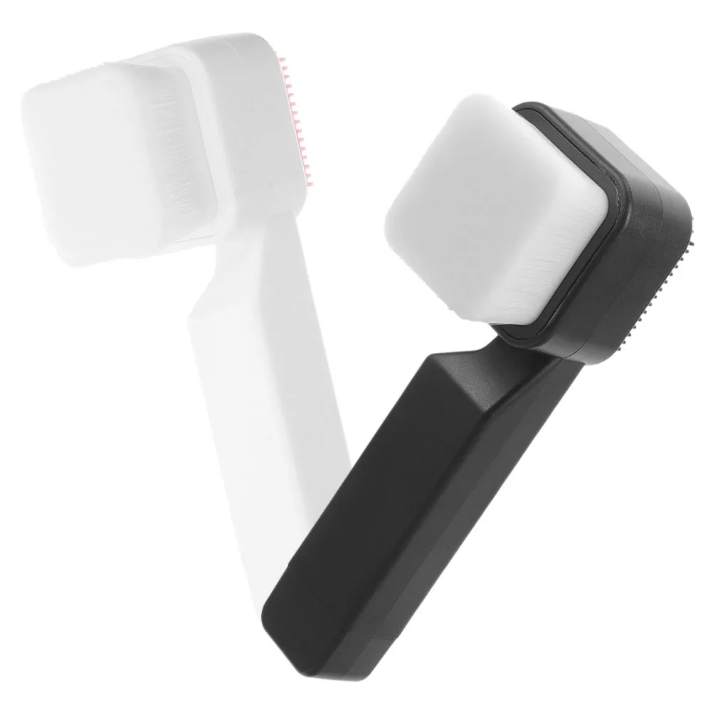 2Pcs Double Sided Silicone Face Brush Soft Facial Cleanser Tool for Daily Use Deep Pore Cleansing and Face Exfoliating