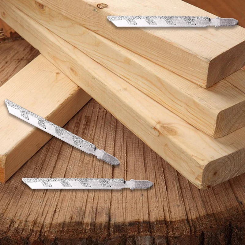 ABGG-5Pcs 101 мм 4-дюймовые лезвия для лобзика с Т-образным хвостовиком, набор лезвий с алмазным покрытием, каменная кладка, гранит, резка плитки, электроинструменты, аксессуары