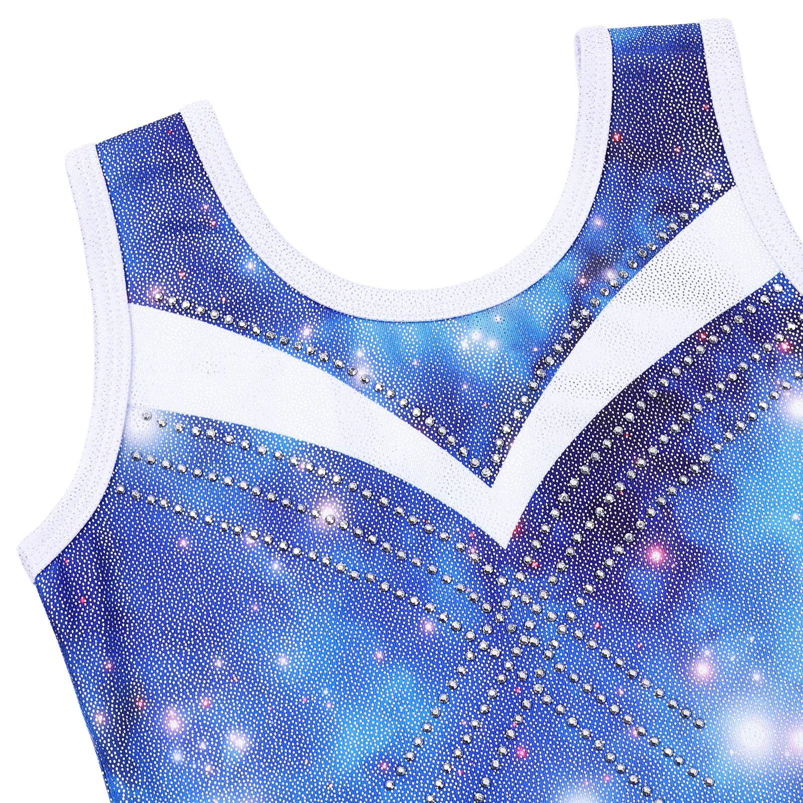 BAOHULU One Piece Sleeveless Ballet Leotard Diamond Gymnastics Outfit Practice Clothes Ballerina Performance Dance Costume