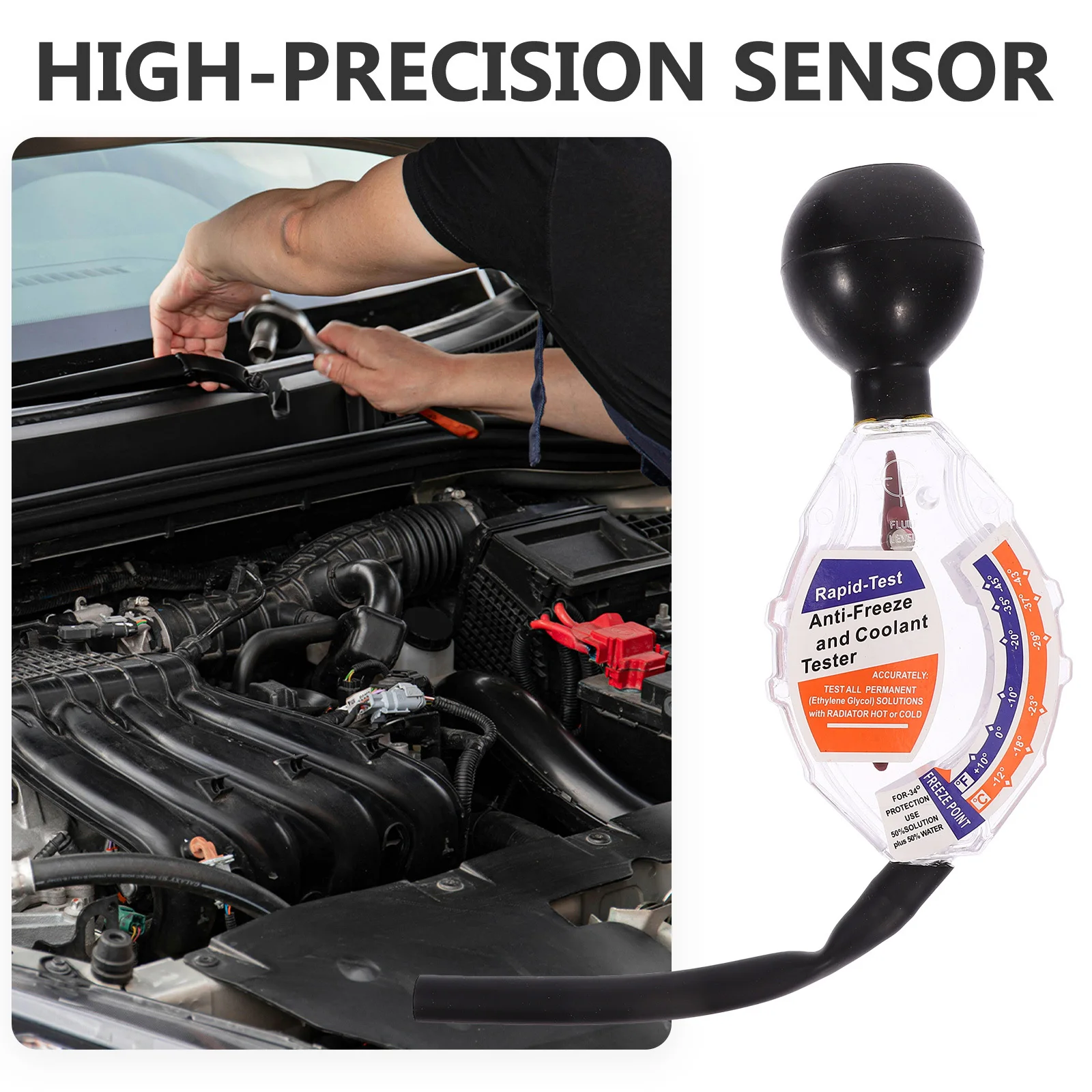 جهاز اختبار التجمد عالي الدقة من نوع القرص المبرد مقياس كثافة المبرد أداة قياس مضاد التجمد للسيارات #3