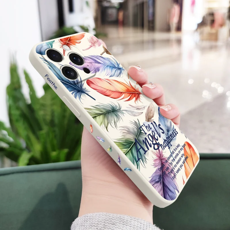 Colorful Angel Phone Case For iPhone 17 16 16e 15 14 13 Plus Pro Max Mini Silicone Cover - Image 4