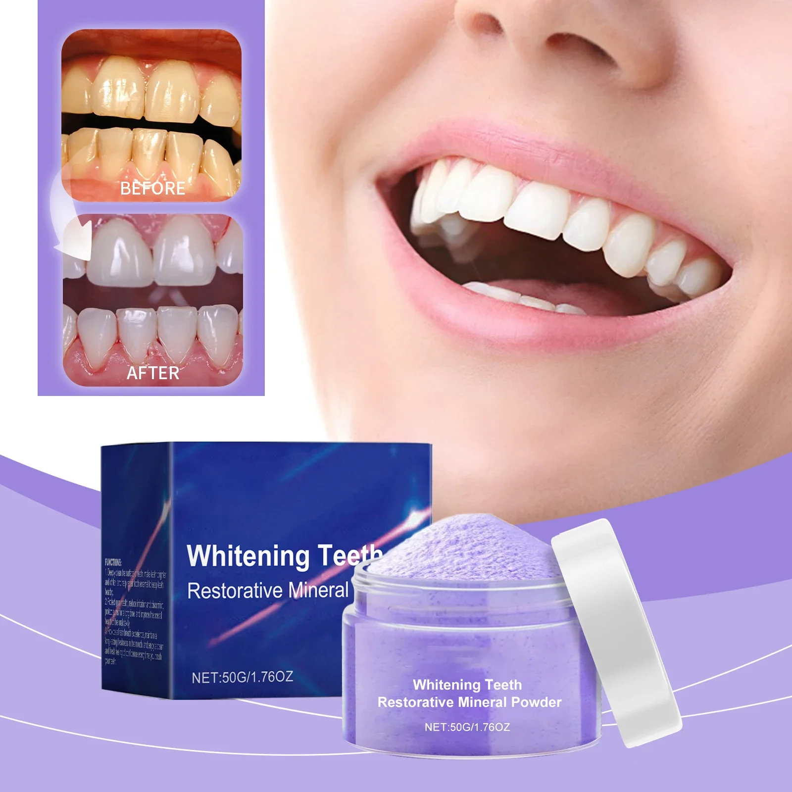 

Newly Upgraded Teeth Whitening Tooth Whitener Deep Cleaning Remove Tooth Stains Teeth Whitening Kit Cleaning Serum Reduce Yello