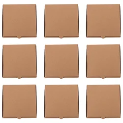 10 Pcs Pizza Box Takeaway Boxes for Packaging Square Cookies Storage Container Small