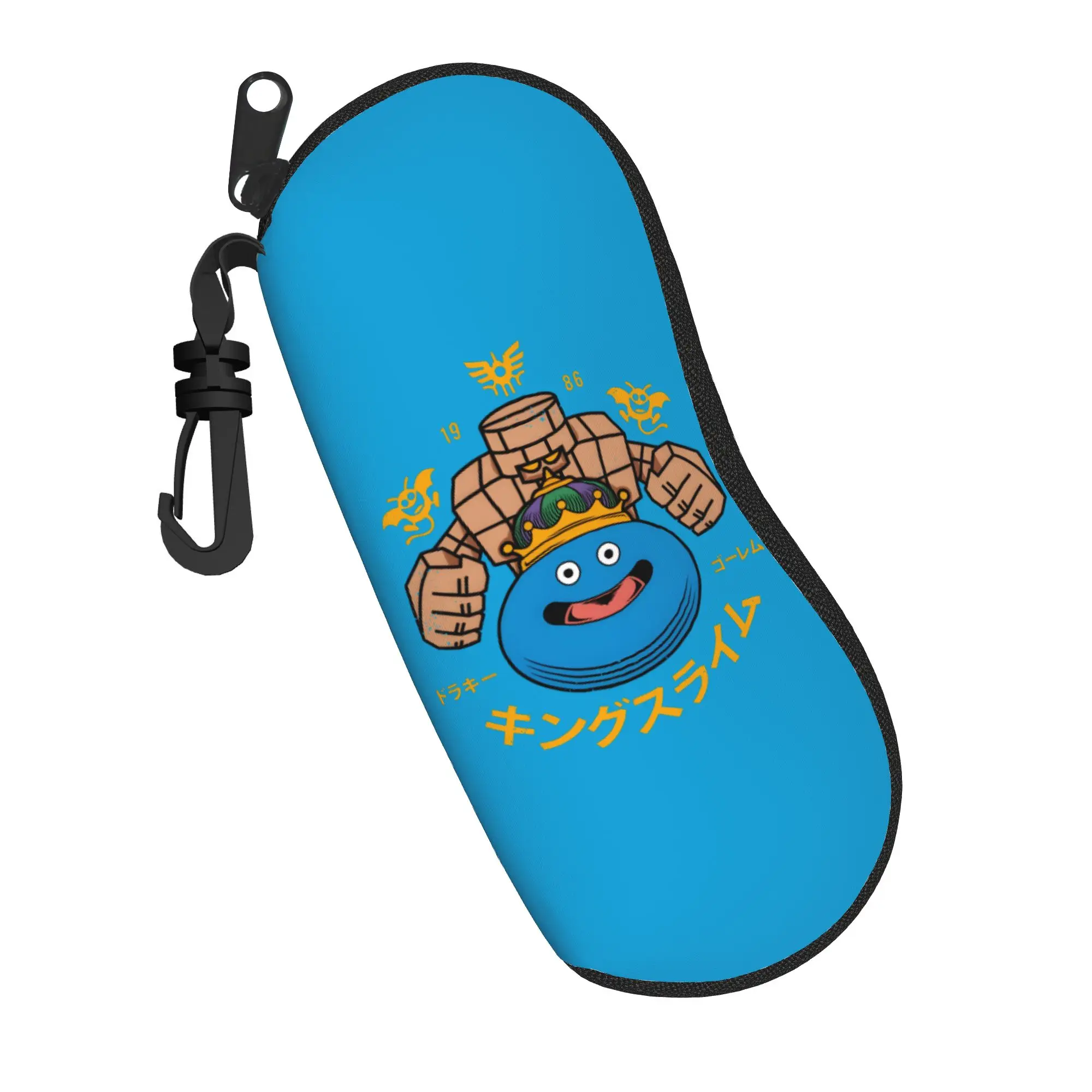 Dragon Quest slime Glasses Case Gifts For Fans  Zipper  Reading Storage Box Protector Sunglasses Box