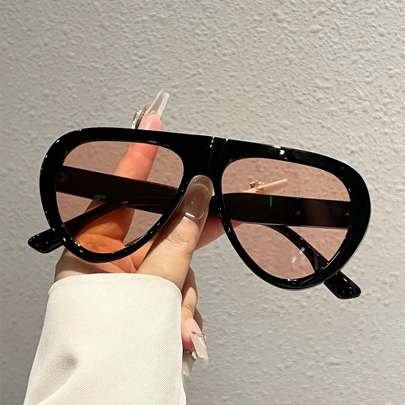 KAMMPT Vintage Piloten-Sonnenbrille für Herren 2026 Neu Einfache Farbverlauf-Outdoor-Freizeitbrille für Damen Trendiges Markendesign Dekorative Sonnenbrille