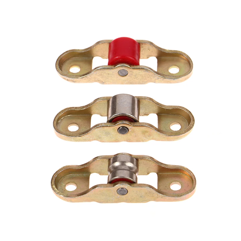 1PC 88 Type Flat/Groove Wheel Metal Doors Window Pulley Support Bottom Sliding Roller Track Hardware Access