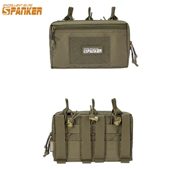 Astucci per riviste tripli tattici Molle con borsa per accessori Custodia per riviste aperta Borse per accessori per giochi di paintball