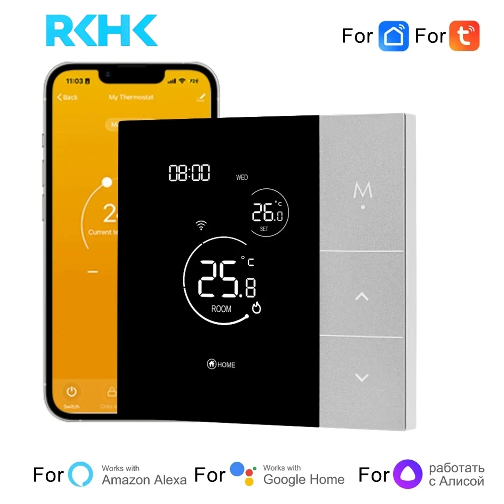 

WiFi Thermostat Tuya Smart Home Thermoregulator For Boiler/Electric/Underfloor Heating Temperature Controller Alice Alexa Google