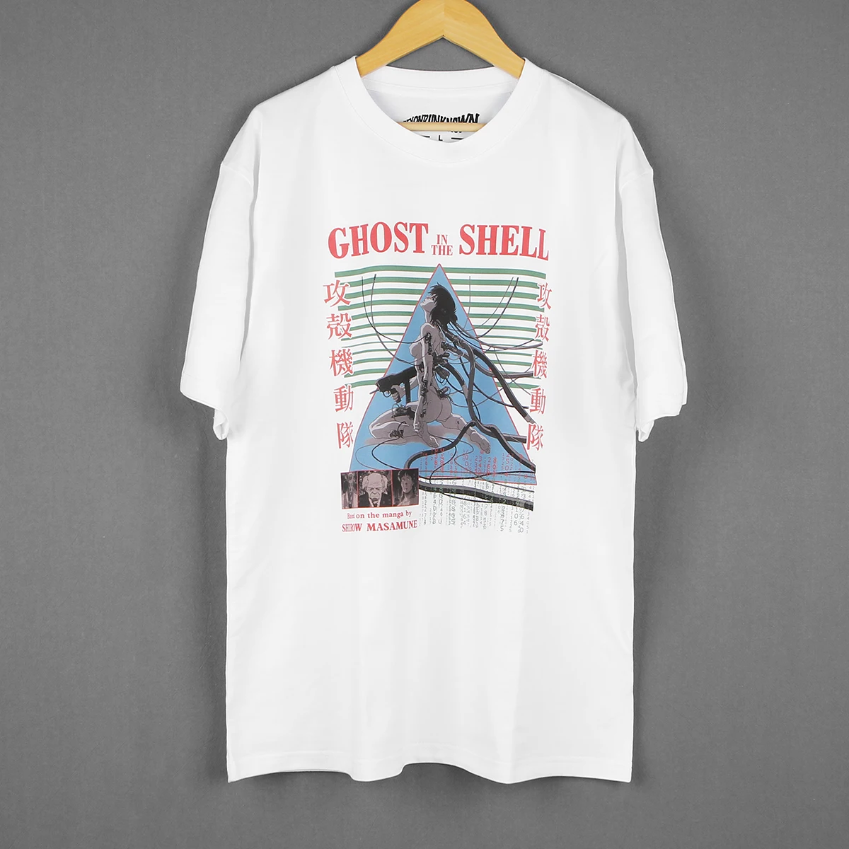 Ghost In The Shell T-Shirt Japanese Anime Masamune Shirow Akira Jin Roh PATLABOR Men Summer White Cotton Tee Shirt