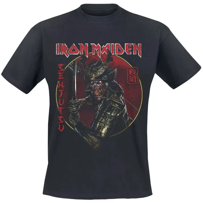 

Iron Maiden Senjutsu Samurai Unisex T-shirt for Rock Classic Metal Bands and T-shirt Lovers with Traditional and Avant-garde