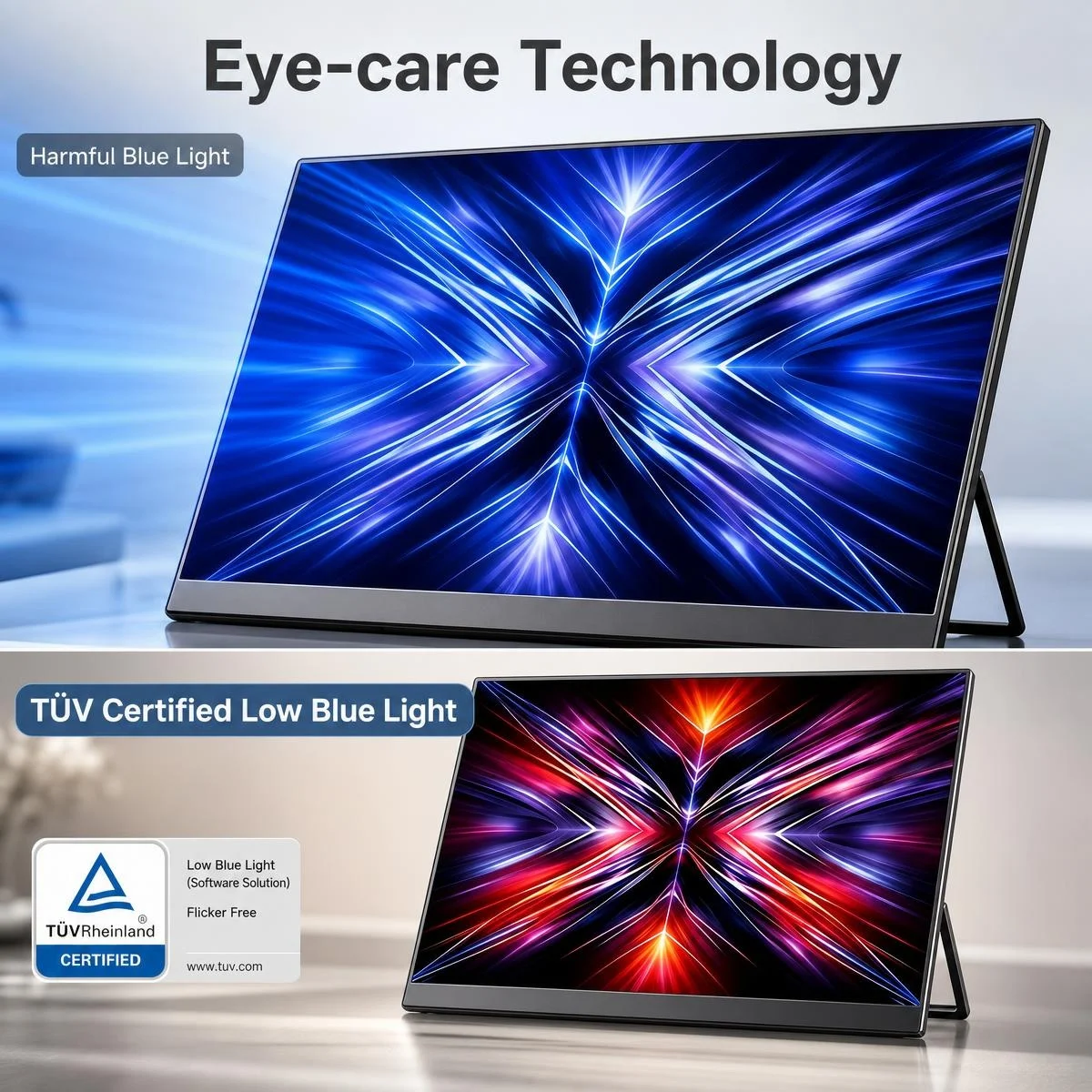 Portable monitor 16 inch 1200P laptop expansion dual screen low blue light eye protection computer secondary screen office stock