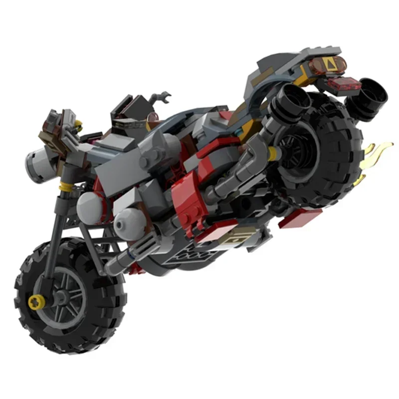 Stadsautomodel Moc Bouwstenen Doomsday Escape Motorcycle Technology Modulaire blokken Geschenken Kerstspeelgoed DIY-sets Montage