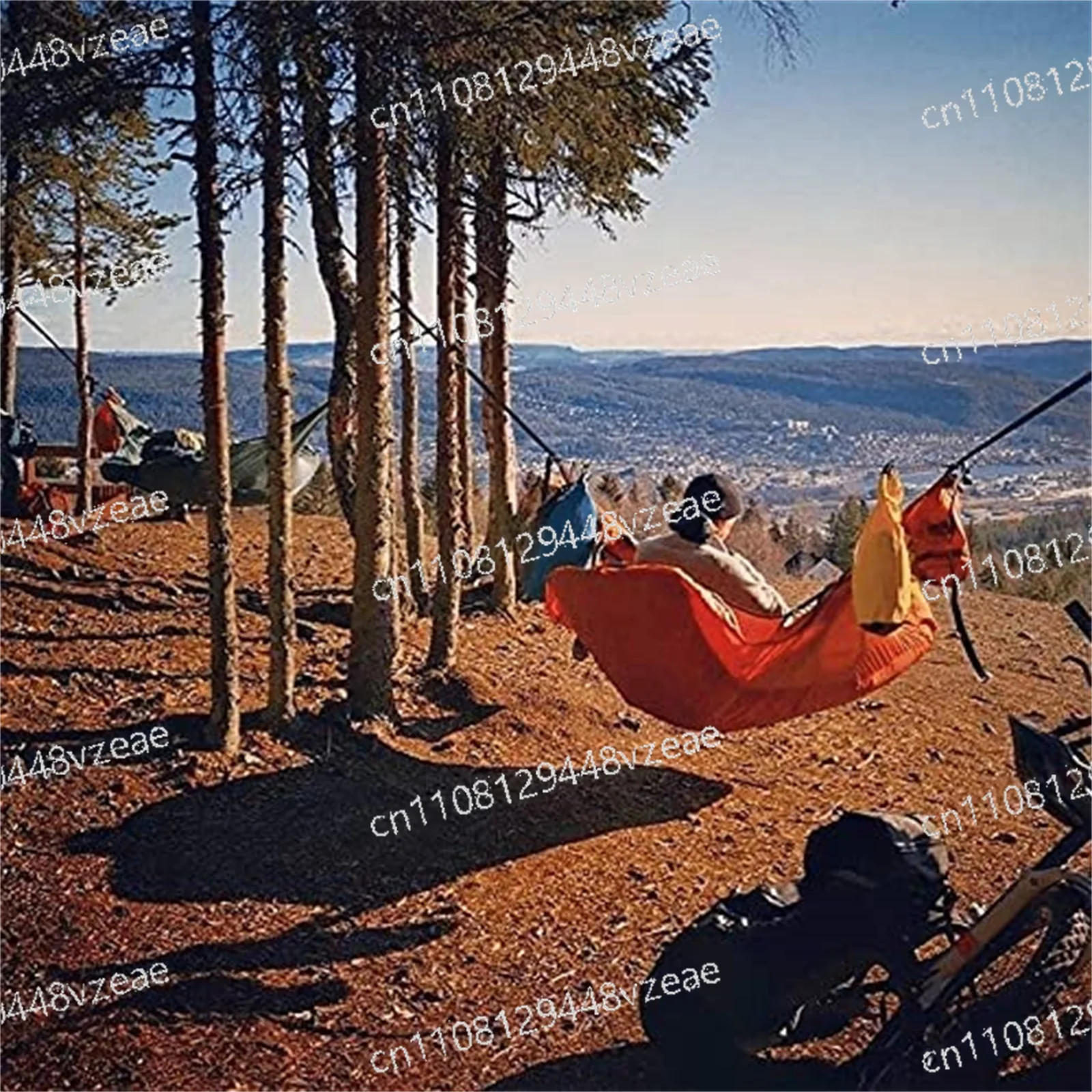 Breathable and Wear-resistant,double Enlarged and Widened Flat Hammock, Universal for Adults and Children,outdoor Travel Camping