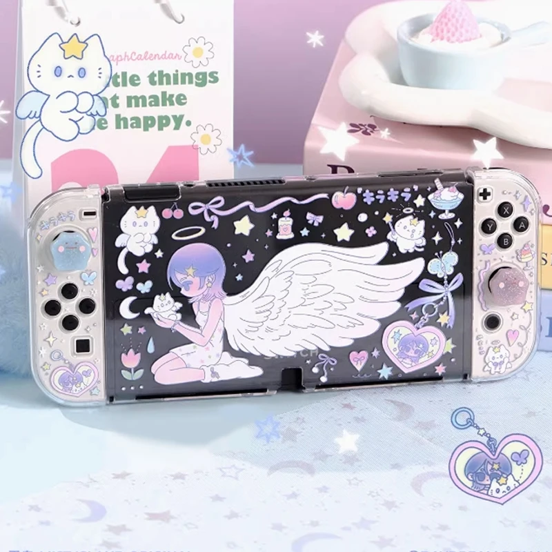 daydream angel for nintendo switch oled case switch ns case game console split hard case