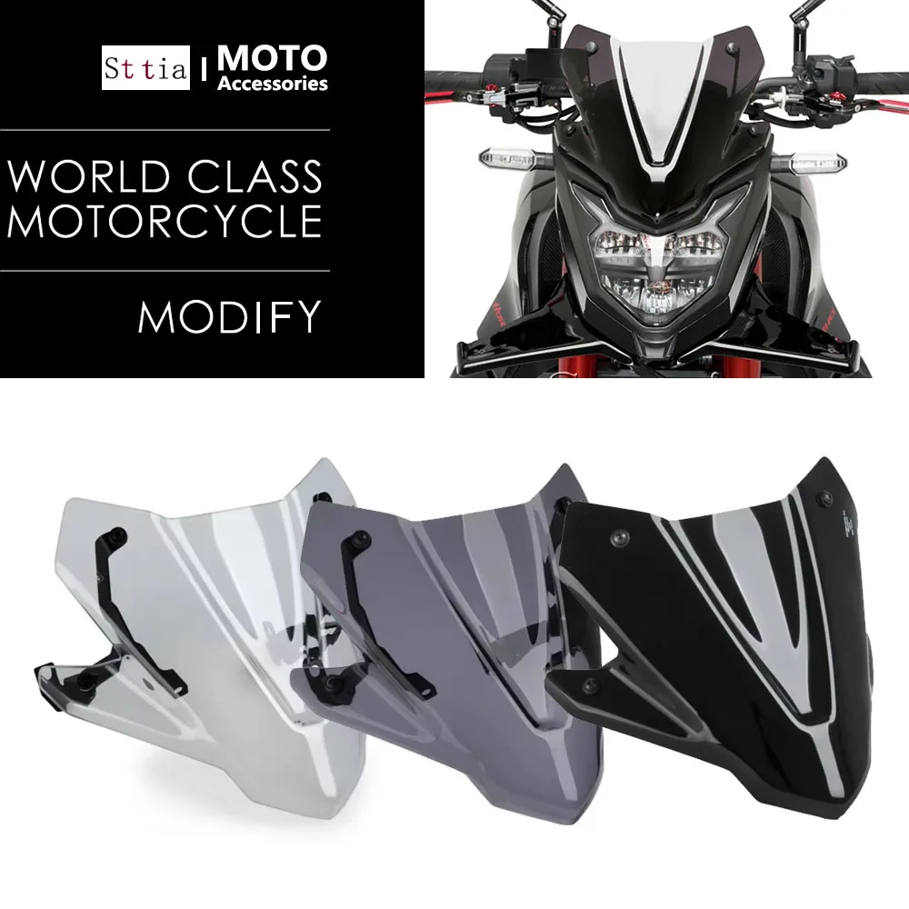 

Motorcycle Windshield Windscreen Visor Fits For HONDA CB 750 Hornet CB750 HORNET 2023- Wind Deflector Shield Screen With Bracket