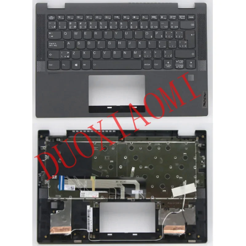 

Новинка для Lenovo для ideapad Flex 5-14IIL05, ноутбук ASSY UCASE W/KB AR-E CF-E FP BL GY LC55-14 5CB0Y85498 5CB0Y85504