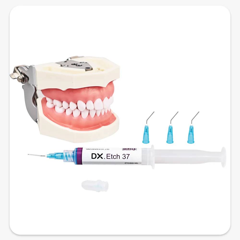 Gel de gravação dentária 37%, ácido dental fósforo, agente de gravação, adesivo ortodôntico dental, cura leve, dentes