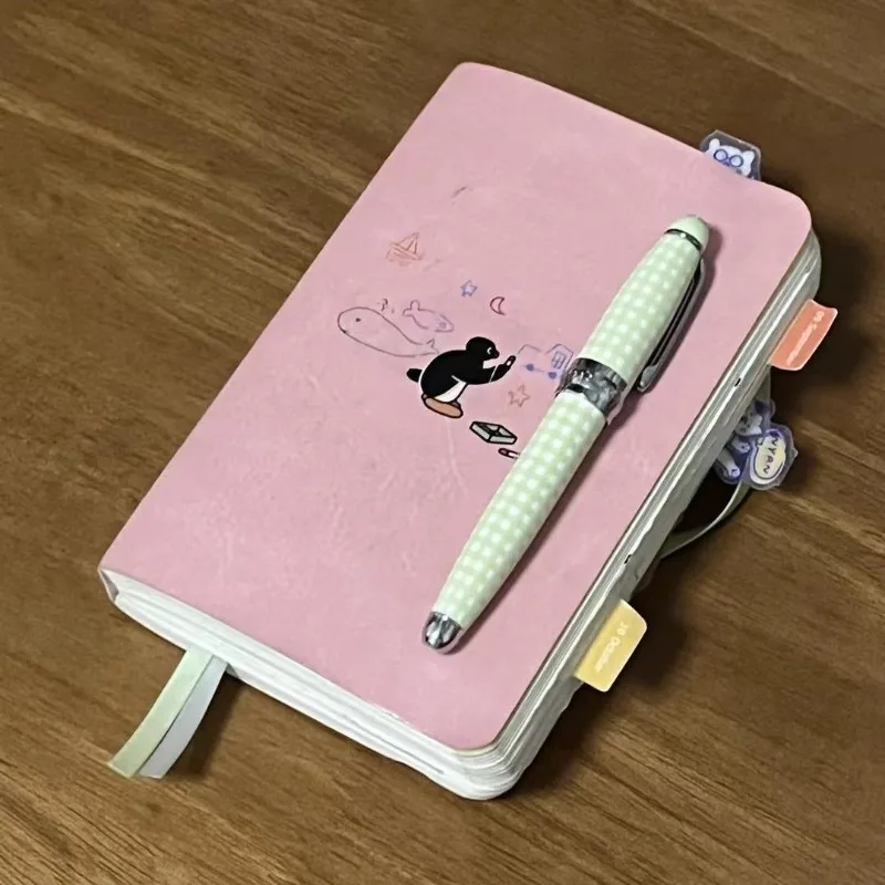 A6 Cute Penguin Cartoon Notebook Handwriting Journal Blank Inner Pages Daily Planer Schedule Notebook Diary Note Book