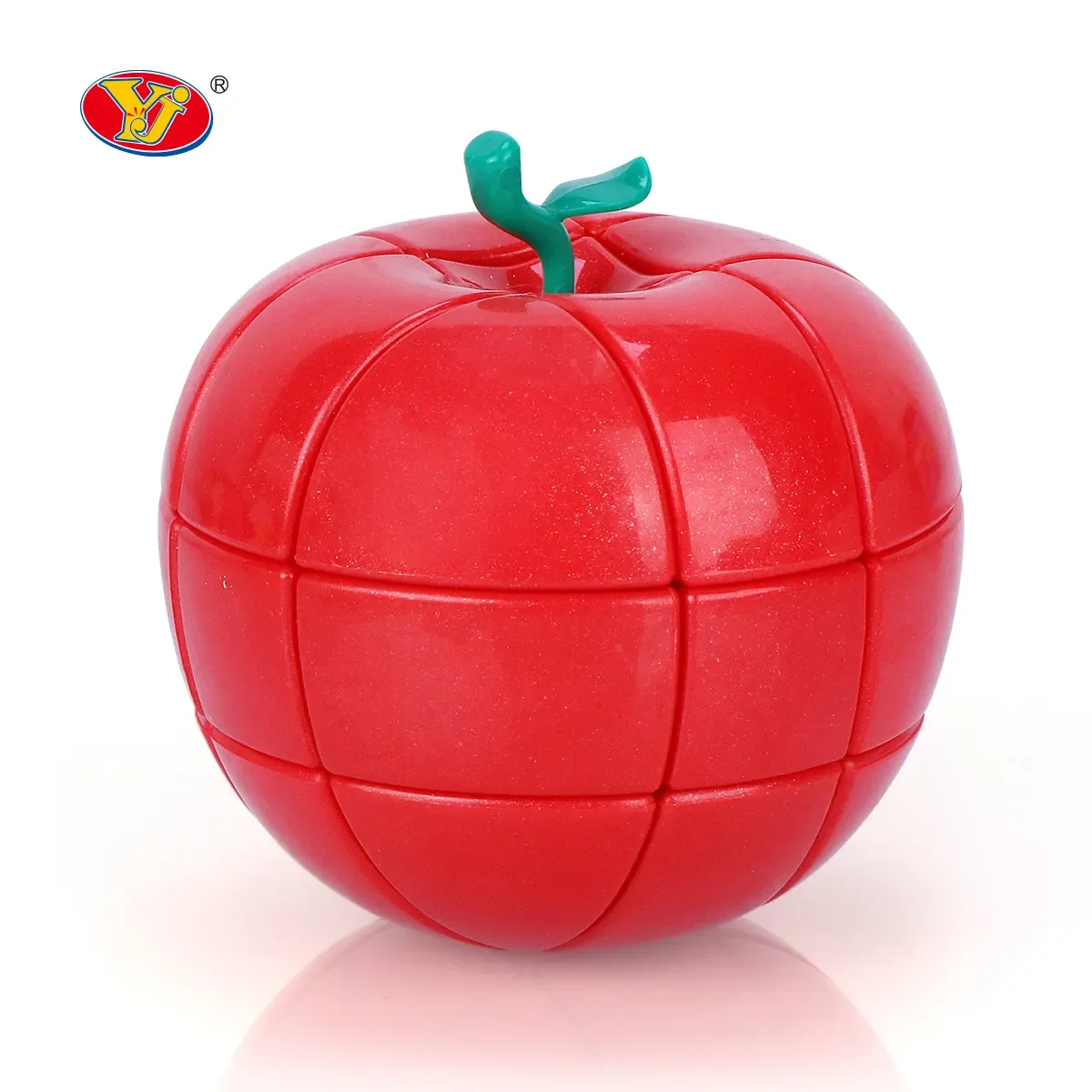 Yongjun Apple Shaped คริสต์มาส 3D ปริศนา Magic Cubes ของเล่นสําหรับของขวัญเด็กคริสต์มาสของขวัญ