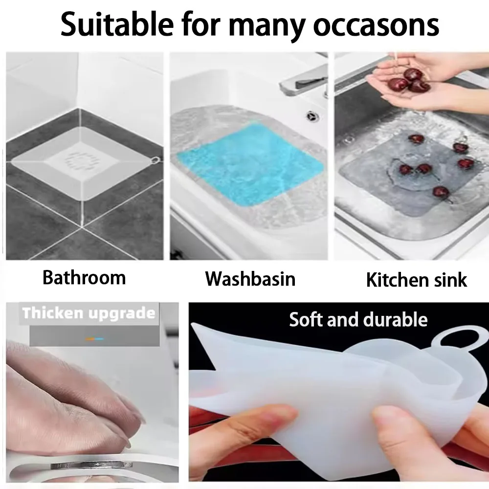 سميكة سيليكون الطابق استنزاف مزيل العرق غطاء الحمام مزيل العرق الحشرات واقية ختم المنزلية أنابيب الصرف الصحي بالوعة المضادة للرائحة غطاء الأرضية