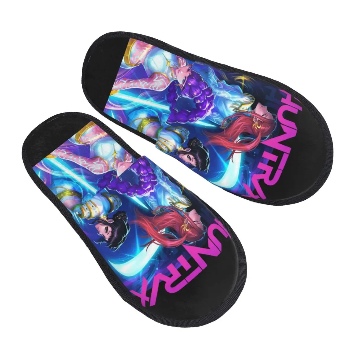 

Custom Print Women Kpop Demon Hunter Huntrix Girls House Slippers Soft Warm Memory Foam Fluffy Slipper Indoor Outdoor Shoes