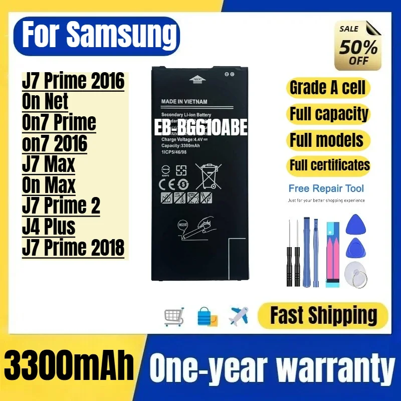 EB-BG610ABE for Samsung J7 Prime 2016/On Net/On7 Prime/on7 2016/J7 Max/On Max/J7 Prime 2/J4 Plus/J7 Prime 2018 Phone Battery