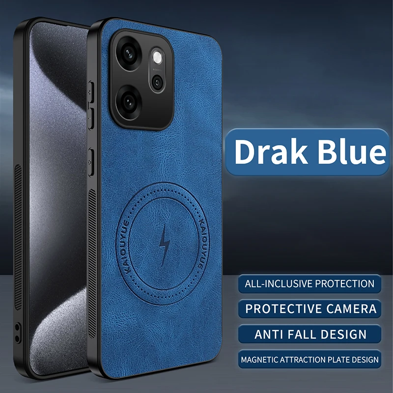 

For OPPO Reno14F case Luxury leather lightning magnetic skin-friendly back cover For OPPO Reno 14 Pro Drop-Proof Bumper Fudna
