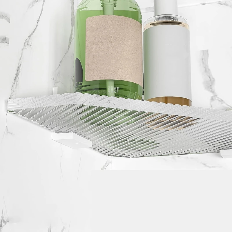 

Rog-eyShower Organizer Угловая душевая кабина, акриловая душевая кабина Полка для душа Угловая душевая стойка Клейкая настенная