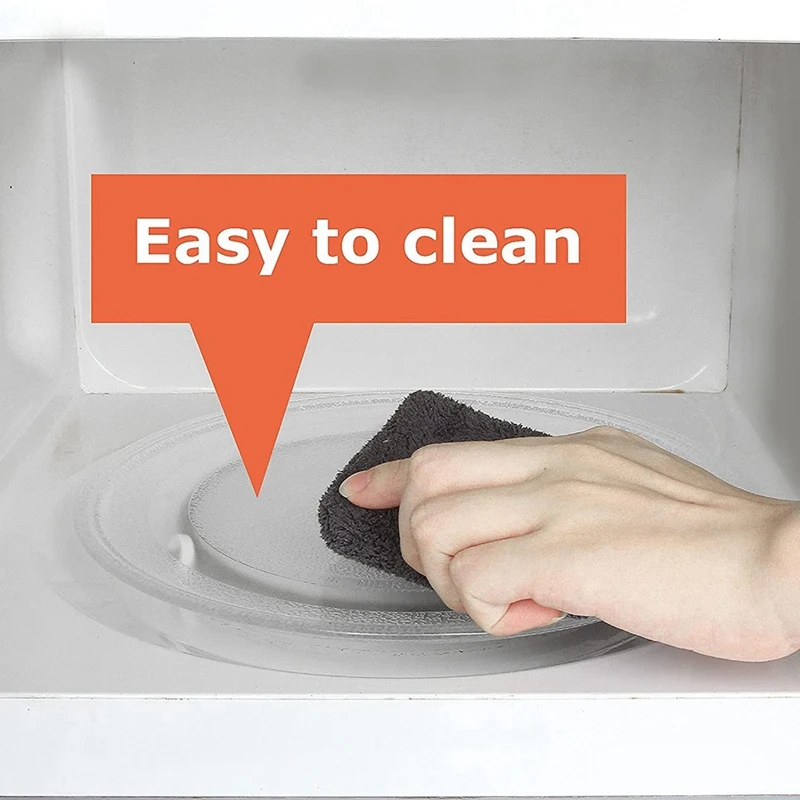 Placa giratoria Universal de vidrio para microondas, placa giratoria duradera, cubierta redonda para microondas, reemplazo de 24,5 cm