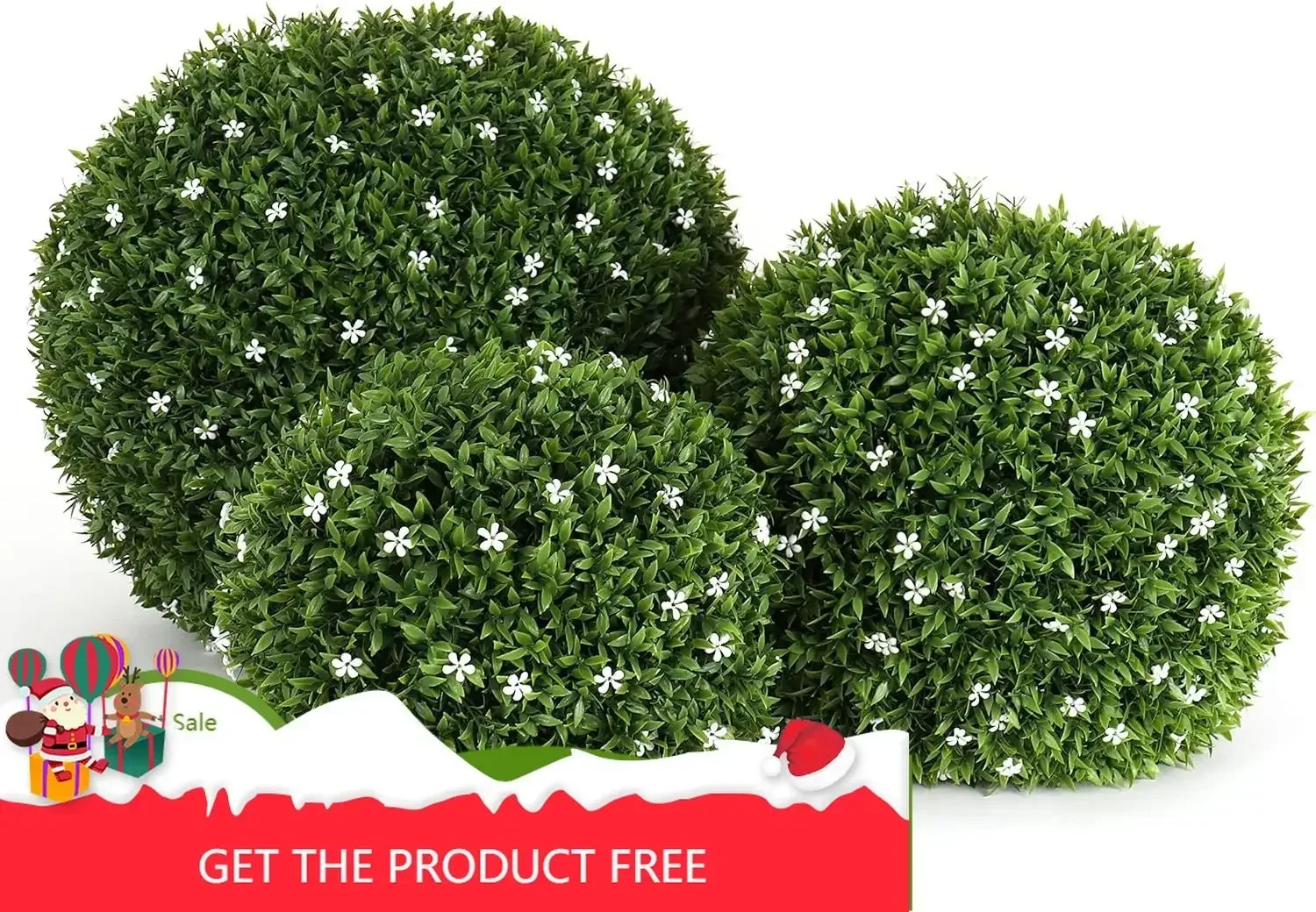 

Искусственный шар из белой цветочной травы - Набор искусственных растений - Декор для свадеб и вечеринок (для дома и улицы) - Имитация листьев