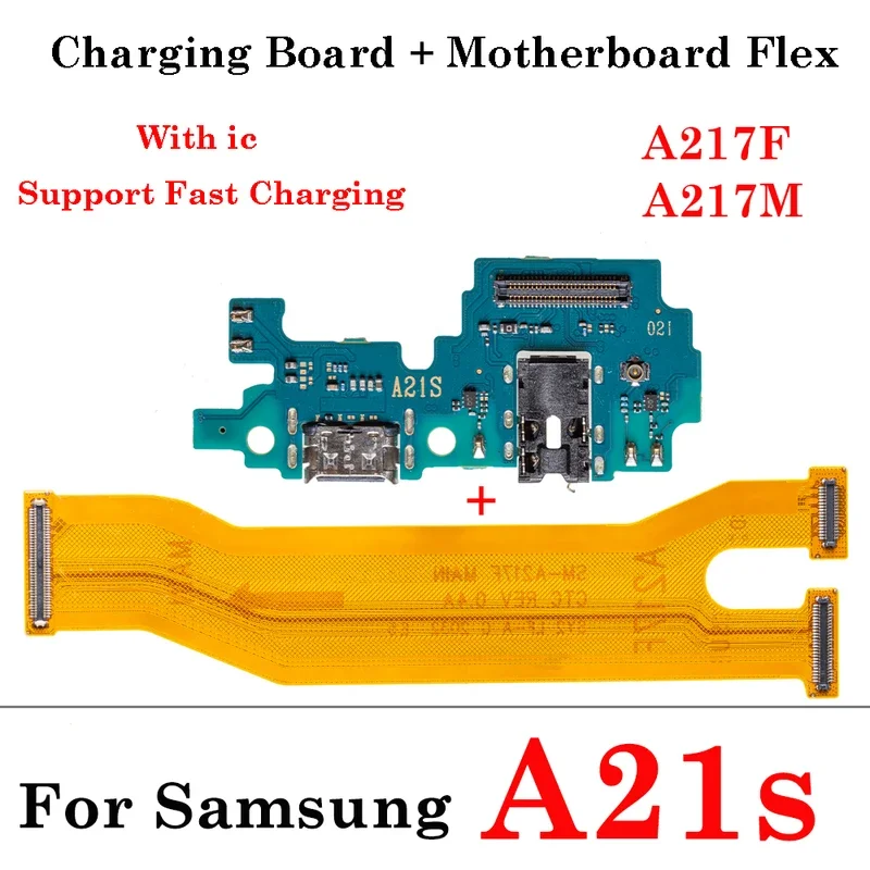 USB charging port main mother board flex cable for Samsung a21s a217f A30s a307f A32 4G a325f a325m A33 5G a236b a70s a707f