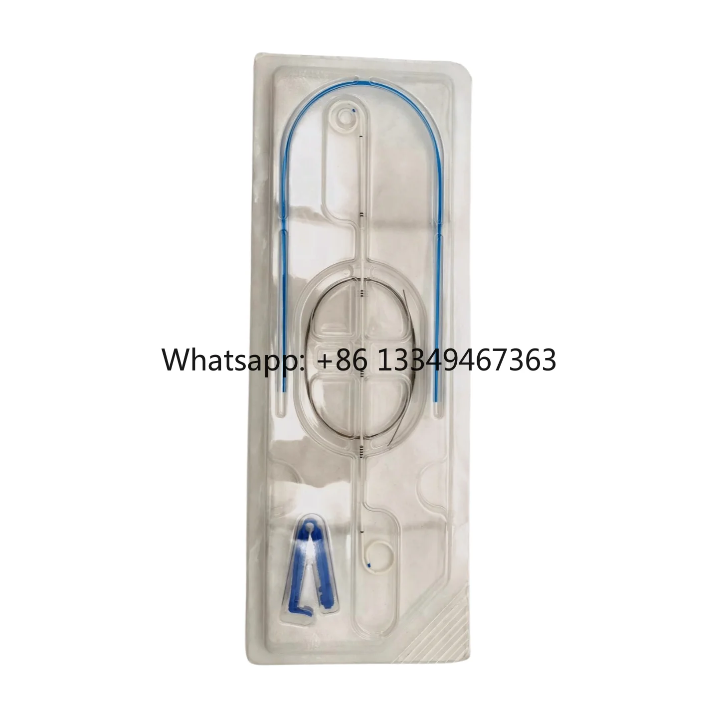 Urology Hydrophilic Coated Silicone Ureteral Pigtail Single Double J Stent Open Ended Clamp Far Infrared