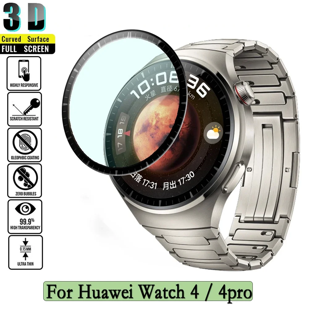 

1/5/10Pcs 3D Curved Composite Film For Huawei Watch 4 4pro Smart Watch Screen Protector Film Full Screen Protector Not Glass