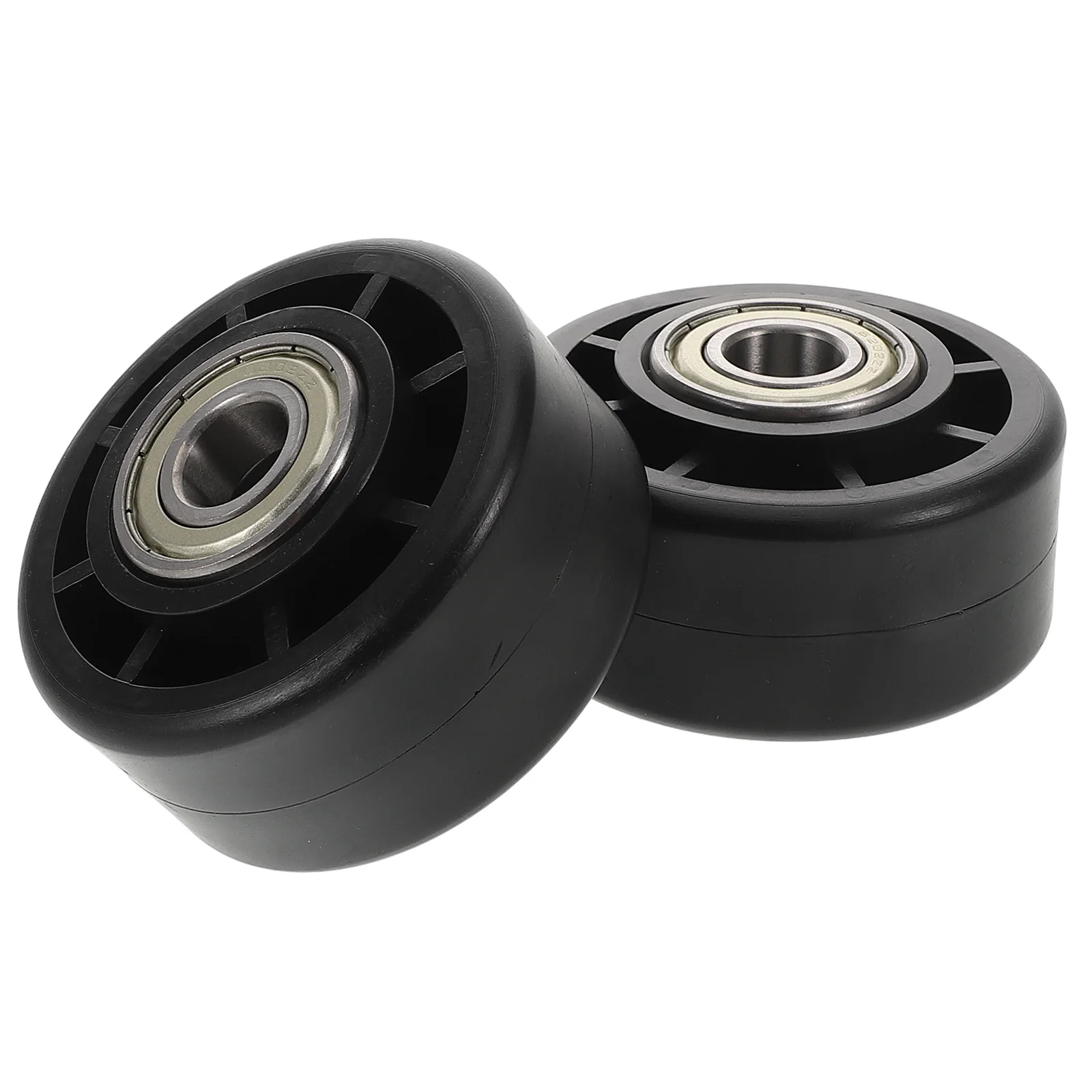 2 قطعة معدات الصالة الرياضية عجلة دوارة ملحق حلقة مفرغة استبدال جزء دائم مقاومة للاهتراء دوران 360 درجة صامت #5